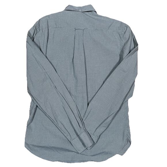 Todd Snyder Shirt Sz Small Grey Micro Check Plaid Button Down Cotton Long Sleeve - Picture 3 of 9